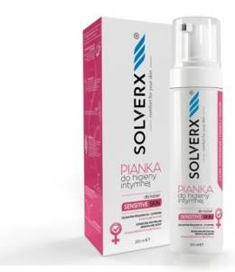 SOLVERX Sensitive Skin Pianka do higieny intymnej 200 ml