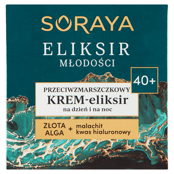 Soraya Eliksir Młodości Przeciwzmarszczkowy krem-eliksir na dzień i na noc 40+ 50 ml