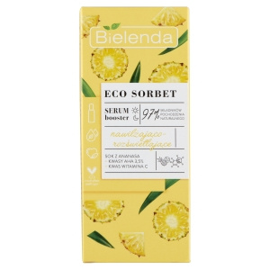 Bielenda Eco Sorbet Serum-Booster, feuchtigkeitsspendend und aufhellend, 30 ml