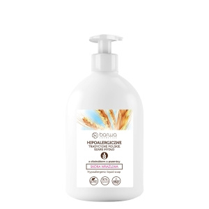 Barwa Hipoalergiczne tradycyjne polskie szare mydło z ekstraktem z pszenicy 500 ml