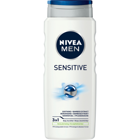 Nivea MEN Sensitive Soothing Shower Gel for Men with Sensitive Skin 500 ml