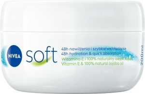 Nivea Soft Universal intensiv feuchtigkeitsspendende Creme für Körper, Gesicht und Hände 200 ml