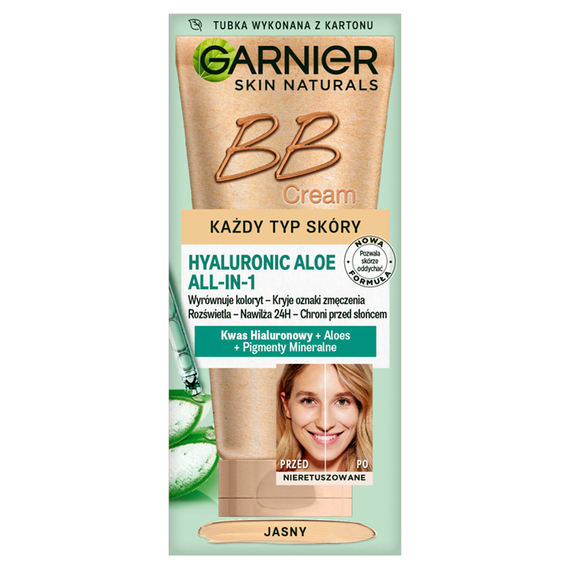 Garnier Skin Naturals Hyaluronic Aloe All-in-1 Nawilżający krem BB jasny 50 ml