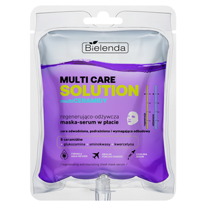Bielenda Multi Care Solution Multiceramidy Regenerująco-odżywcza maska-serum w płacie