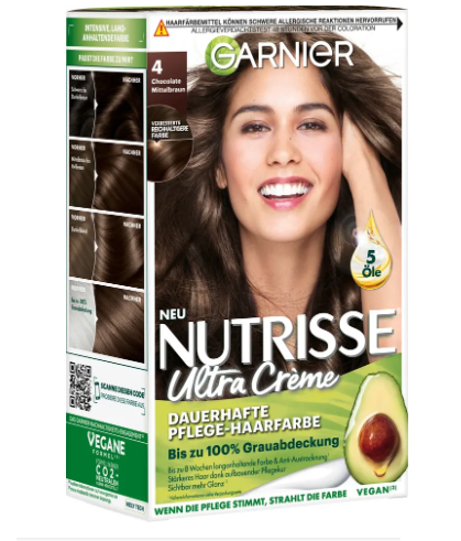 Garnier Nutrisse  Farba 4 czekoladowy średni  brąz