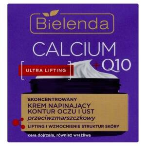 Bielenda Calcium +Q10 Anti-Falten-Augen- und Lippenkontur-Straffungscreme 15 ml