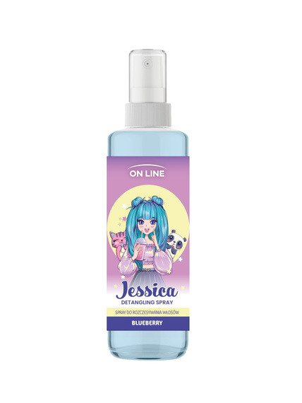 On Line Spray Ułatwiający Rozczesywanie Włosów JESSICA Jagodowy 200ml
