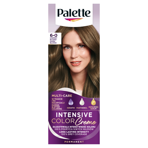 Palette Intensive Color Creme Farba do włosów w kremie 6-0 (N5) ciemny blond