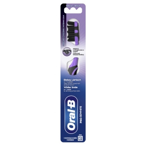 ORAL-B PRO-3DWHITE CHARCOAL Zahnbürste – Tiefenreinigung und Aufhellung – Mittel, 1