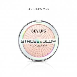 REVERS Puder rozświetlający STROBE & GLOW HIGHLIGHTER  04 HARMONY