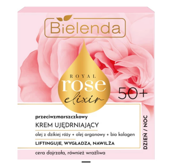 Bielenda Royal Rose Elixir 50+ Anti-Falten-Straffungscreme Tag und Nacht 50 ml