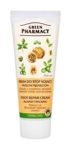 Krem do stóp kojący, przeciw pęknięciom, orzech włoski, babka lekarska Green Pharmacy 75 ml