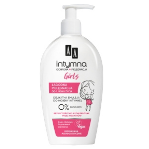 AA Intimate Protection & Care creamy emulsion for intimate hygiene Baby Girls 0% 300 ml