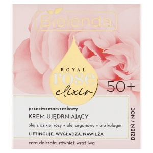 Bielenda Royal Rose Elixir 50+ Przeciwzmarszczkowy krem ujędrniający dzień noc 50 ml