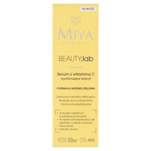 Miya Beauty.lab Serum mit Vitamin C gleicht die Farbe aus, 30 ml