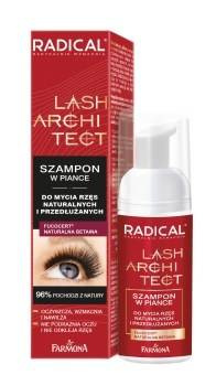 RADICAL LASH ARCHITECT Szampon w piance do mycia rzęs naturalnych i przedłużanych 50ml