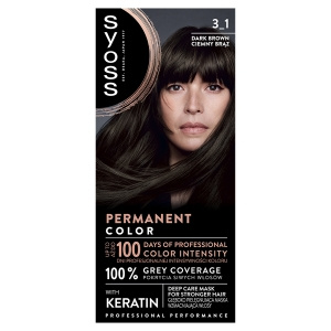 Syoss Permanent Coloration Permanent hair dye 3-1 dark brown