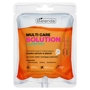 Bielenda Multi Care Solution Multipeptides Revitalisierendes und straffendes Tuchmasken-Serum