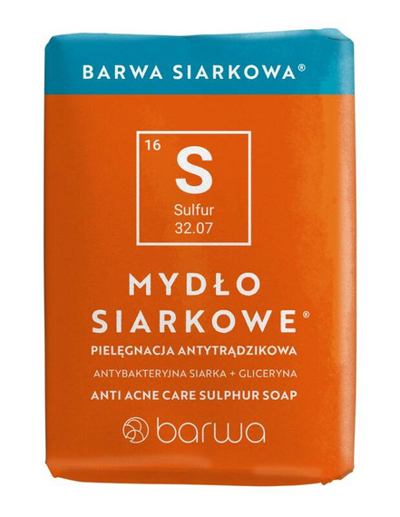 Mydło Siarkowe Antytrądzikowe Barwa Siarkowa 100 g