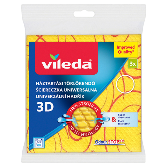Vileda Universal Cloth 3 pieces