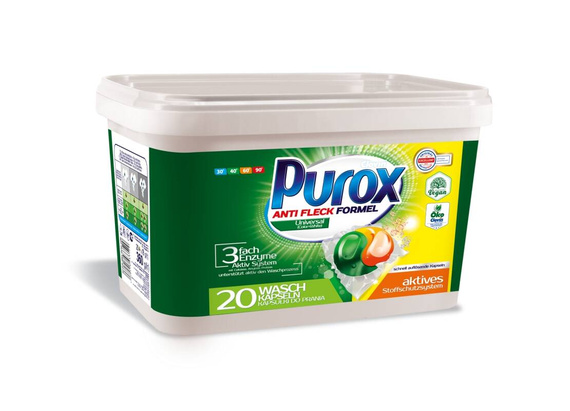 Purox Duo Caps Universal Laundry Capsules 360 g (20 washes)