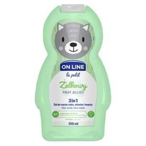 On Line Le Petit 3in1 Żel do mycia ciała włosów i twarzy żelkowy 350 ml