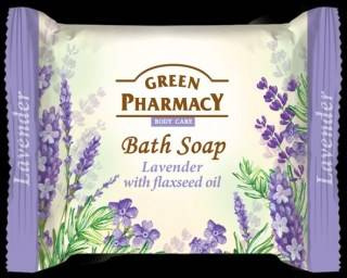 Green Pharmacy Mydło w kostce, lawenda i olej lniany 100 g