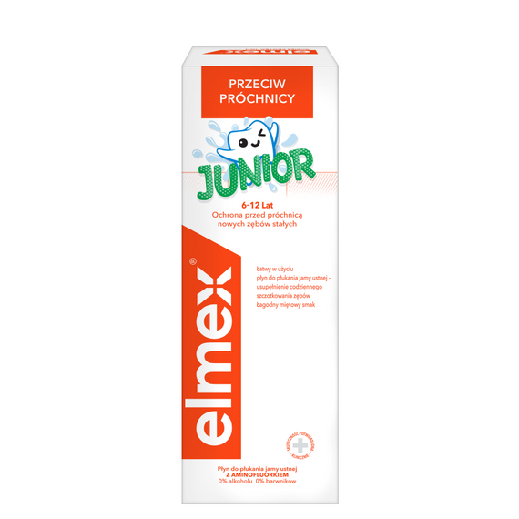 elmex Junior Mouthwash for children 6-12 years without alcohol 400 ml