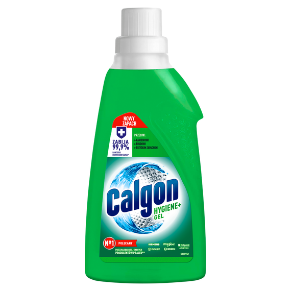 Calgon Hygiene+ Antibakterielles Gel zum Waschen und Desinfizieren von Waschmaschinen 750 ml (15 Wäschen)