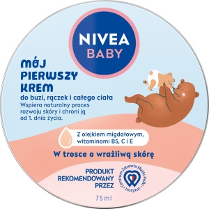 NIVEA BABY Mój Pierwszy Krem do buzi, rączek i całego ciała dla dzieci 75ml