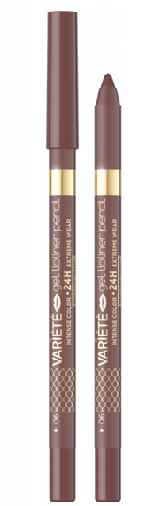 Eveline Cosmetics Variété Waterproof Gel Lip Liner, No. 06 Toffee Nude
