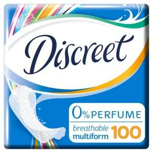 Discreet panty liners Breathable material Multiform odorless x100