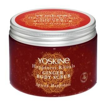 Yoskine Happiness Rituals Peeling cukrowy do ciała IMBIR 300 ml