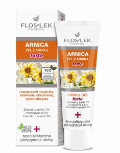 ARNICA® Żel z arniką forte na rozszerzone naczynka, zasinienia, obrzmienia, podpuchnięcia 50 ml - Floslek