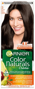  Farba do włosów Garnier Color Naturals Creme 3 Ciemny brąz