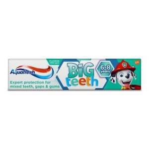 Aquafresh Big Teeth Toothpaste pasta do zębów 6- 8 lat Psi Patrol 50ml