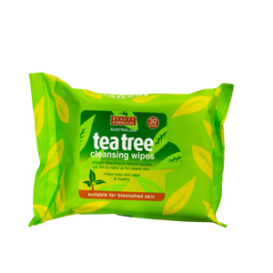 Beauty Formulas Tea Tree Cleansing Wipes oczyszczające chusteczki do twarzy 30 sztuk