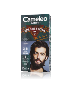 Cameleo Men Hair Color Cream 3.0 Dark Brown farba do włosów brody i wąsów 30ml