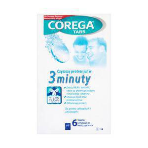 Corega Tabs Tabletki czyszczące do protez zębowych 6 sztuk