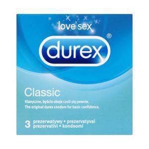 Durex Classic Prezerwatywy 3 sztuki