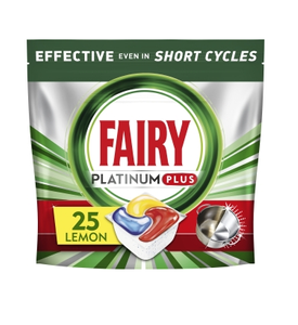 Fairy Platinum All In One Platinum Plus Lemon Tabletki do zmywarki, 25 szt