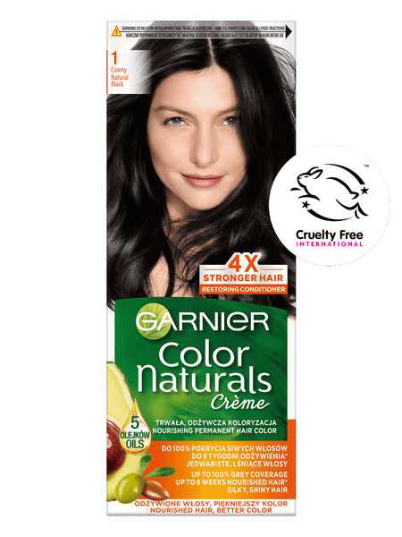 Farba do włosów Garnier Color Naturals Créme 1 Czarny