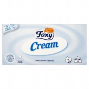 Foxy Cream Ultra miękkie chusteczki 4 warstwy 75 sztuk