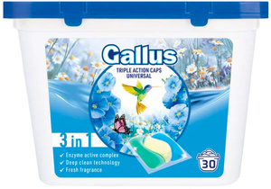 Gallus Triple Action Caps Universal Kapsułki do prania 30 Sztuk