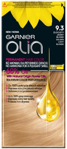 Garnier Olia Farba do włosów 9.3 Złocisty Jasny blond