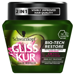 Gliss Kur Bio-Tech Restore Odżywka albo maska do włosów 300 ml