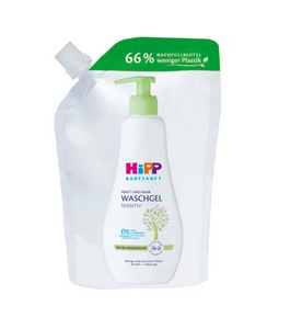 HiPP Babysanft żel do mycia skóry i włosów zapas 400 ml