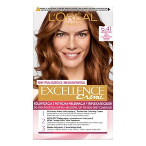 L'Oréal Paris Excellence Creme Farba do włosów 6.41 Jasny bursztynowy brąz