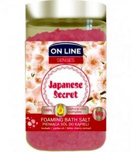 On Line Senses Pieniąca Sól do kąpieli Japanese Secret 480 g