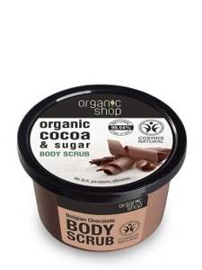 Organic Shop Organic Cocoa & Sugar Body Scrub peeling do ciała masło kakaowe + naturalny cukier 250ml